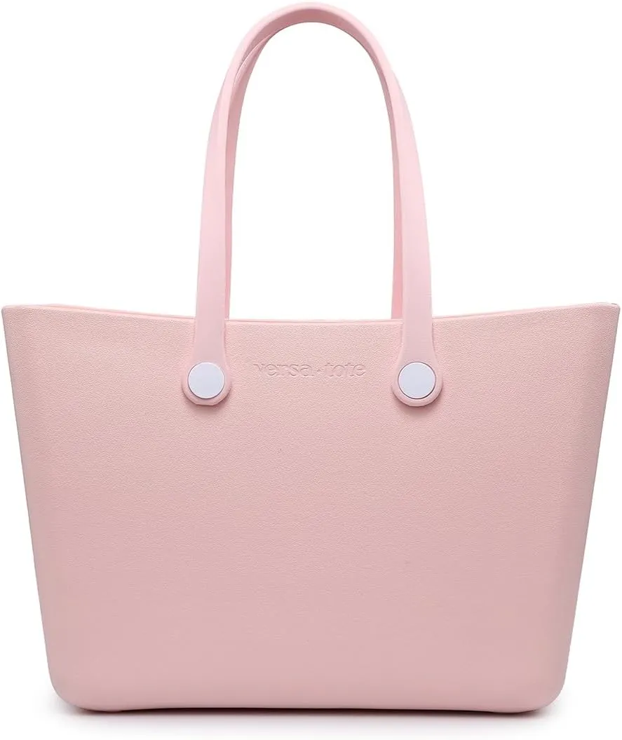 CARRIE Large Rubber Beach Bag Lightweight Waterproof Washable Durable Travel Tote for Boat Pool Sports Gym