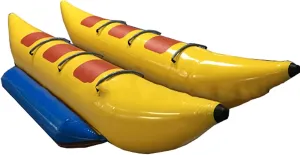 Children and Adult Entertainment Water Banana Boat, Park Leisure Water Slide Inflatable Boat, 6-Person Inflatable Banana Boat Park Amusement Facilities