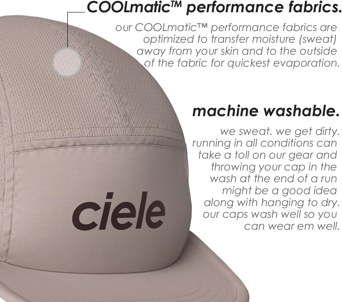 Ciele Athletics ALZCap Century SL - Premium SOFTflat Brim, Washable Moisture Wicking Running Hat with Sun Protection