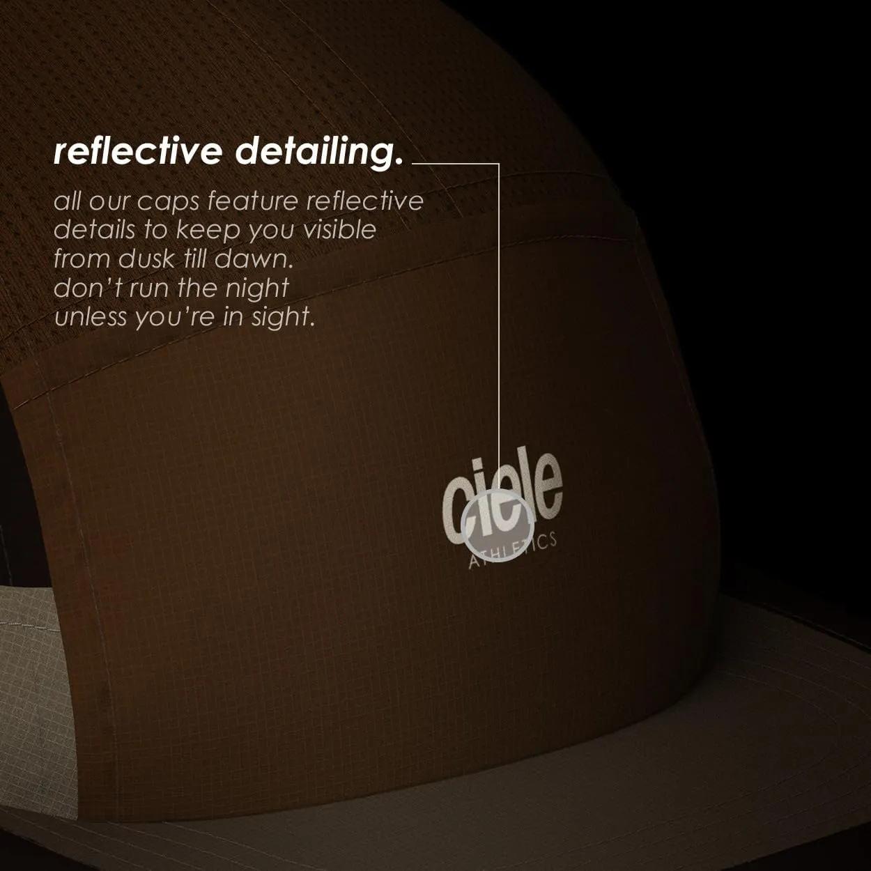 Ciele Athletics ALZCap - Premium, Small Brim, Washable Moisture Wicking Hat with Sun Protection, 5-Panel Knit Running Hat