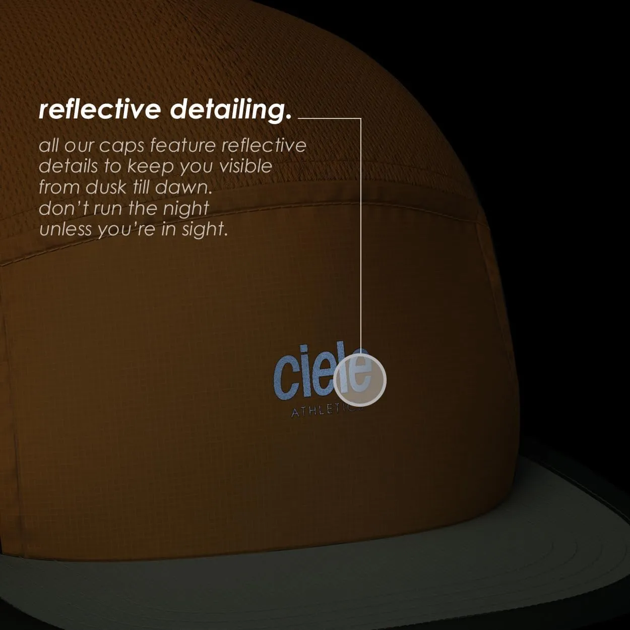 Ciele Athletics ALZCap - Premium, Small Brim, Washable Moisture Wicking Hat with Sun Protection, 5-Panel Knit Running Hat