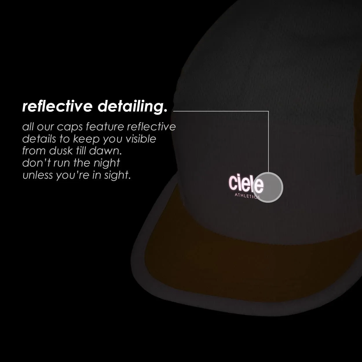 Ciele Athletics ALZCap - Premium, Small Brim, Washable Moisture Wicking Hat with Sun Protection, 5-Panel Knit Running Hat