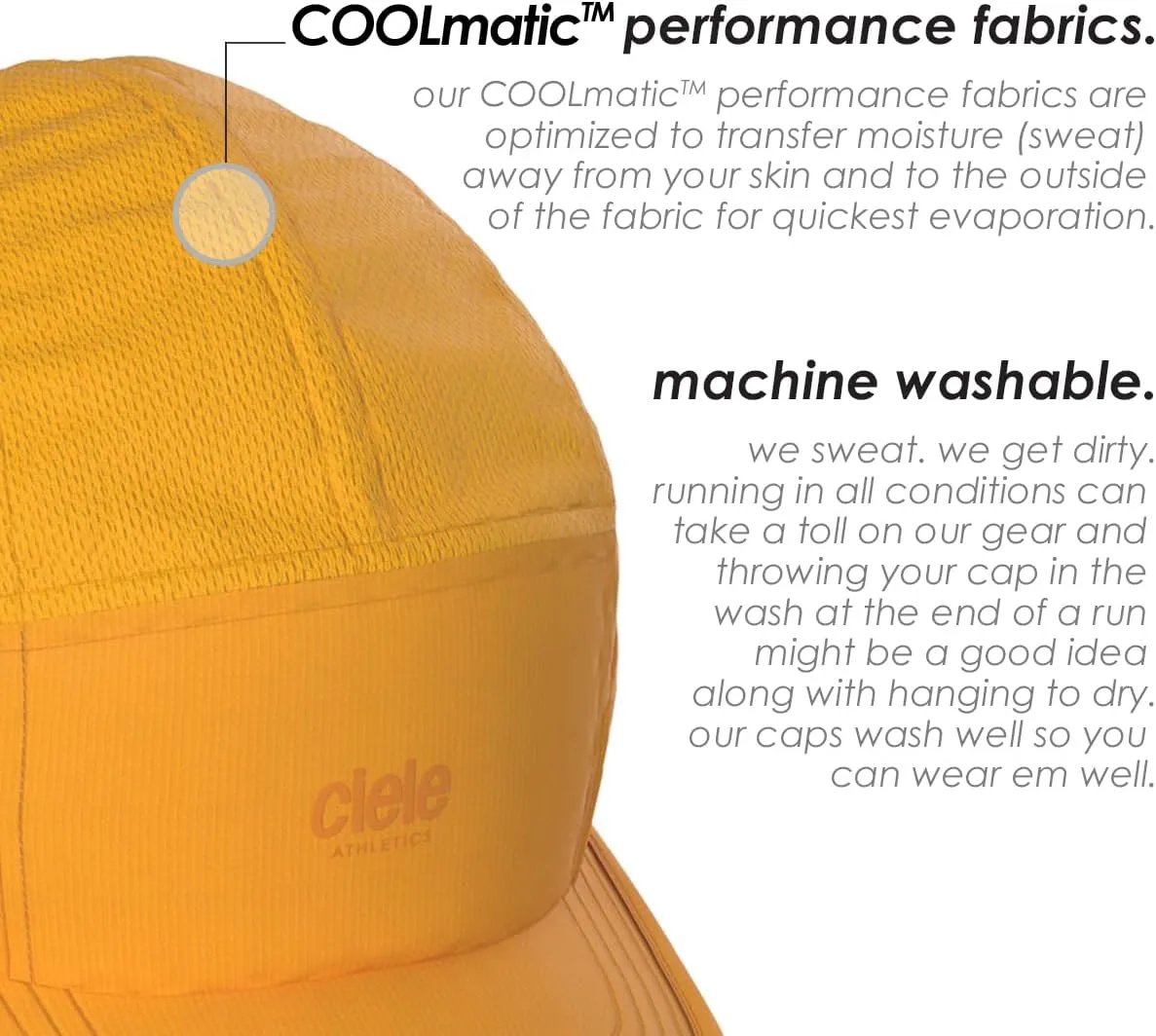 Ciele Athletics ALZCap SC - Premium SOFTcurve Brim, Washable Moisture Wicking Running Hat with Sun Protection