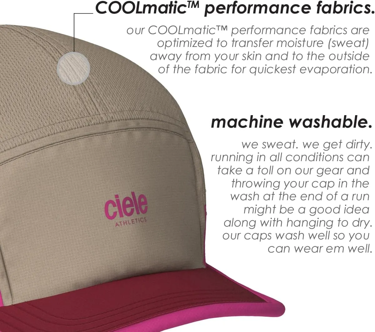 Ciele Athletics ALZCap SC - Premium SOFTcurve Brim, Washable Moisture Wicking Running Hat with Sun Protection