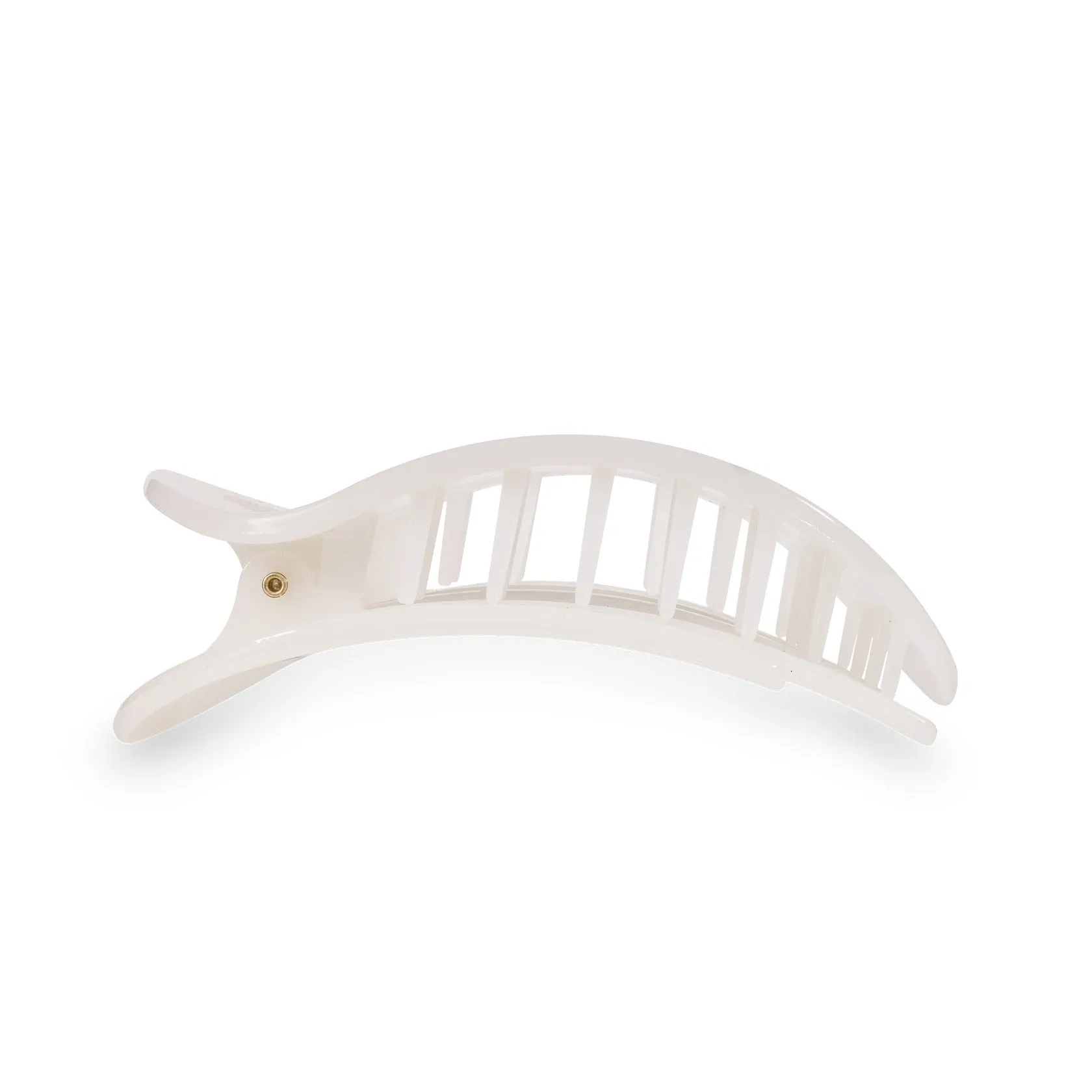 Coconut White Flat Hair Clip (Large)
