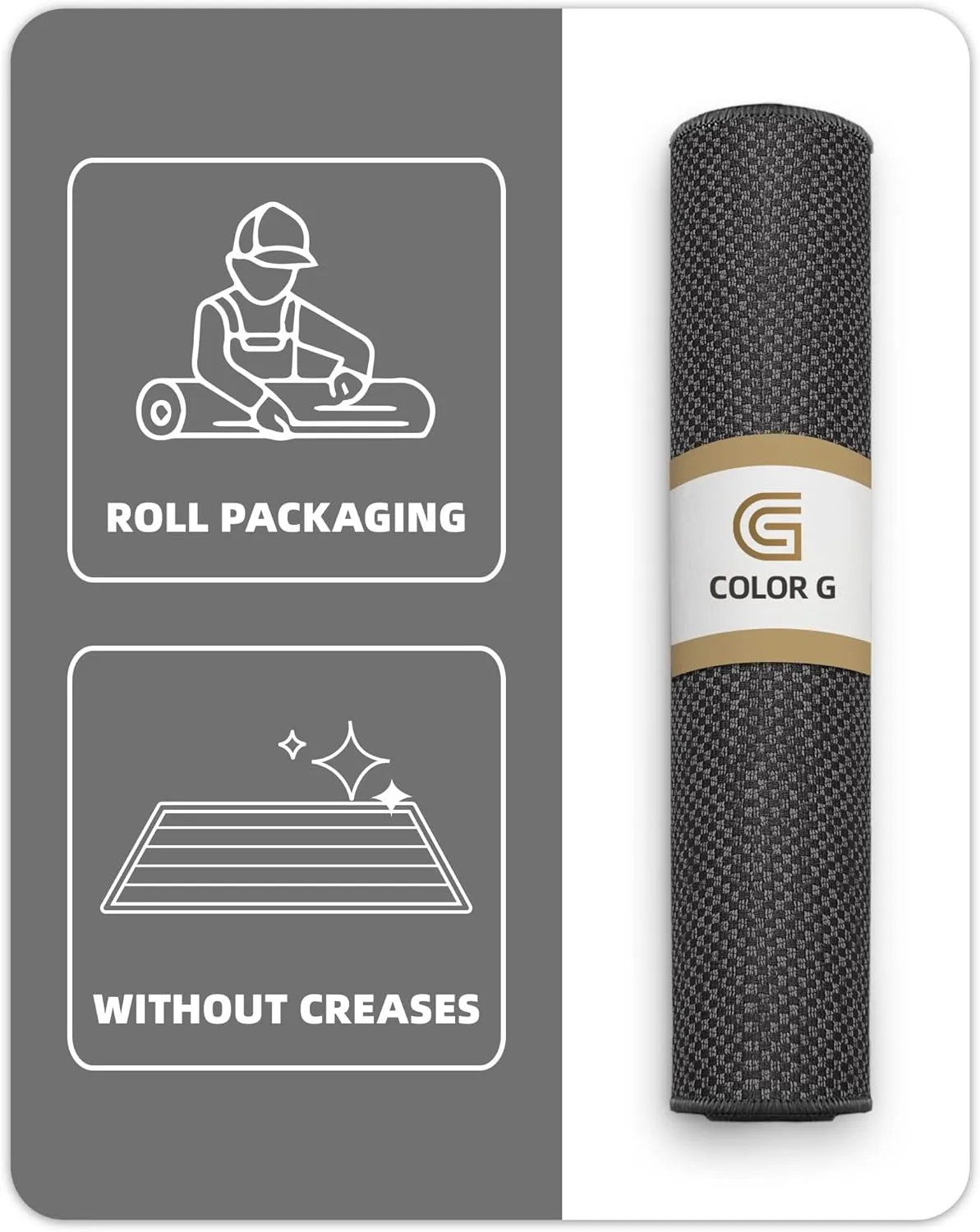 Color G - 26”x95” Kitchen Runner Rug Long Hallway Mat, Soft Non Slip Machine Washable Stair Carpet Runner for Hall Living Room Bedroom Sunroom Hardwood Floors, DLS-GREY-65X240