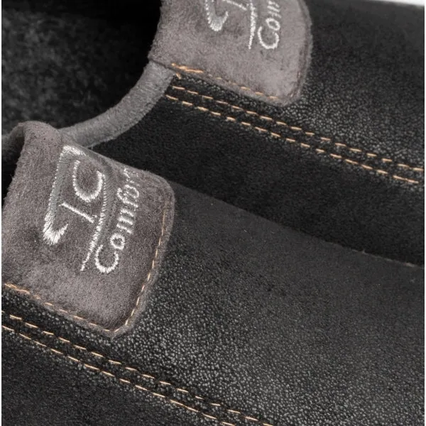 Cotswold WESTWELL Mens Mule Slippers Black