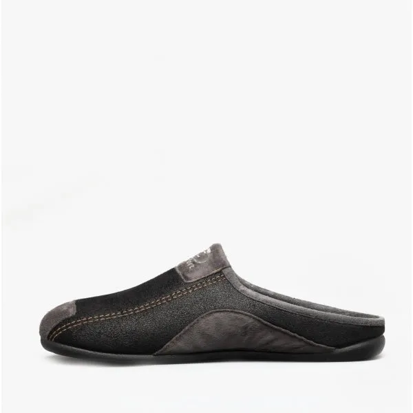 Cotswold WESTWELL Mens Mule Slippers Black
