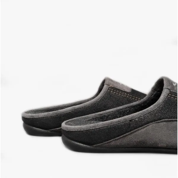 Cotswold WESTWELL Mens Mule Slippers Black