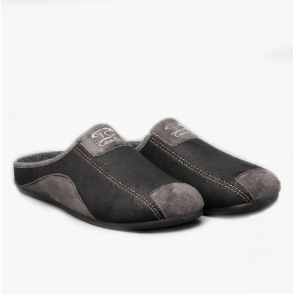 Cotswold WESTWELL Mens Mule Slippers Black