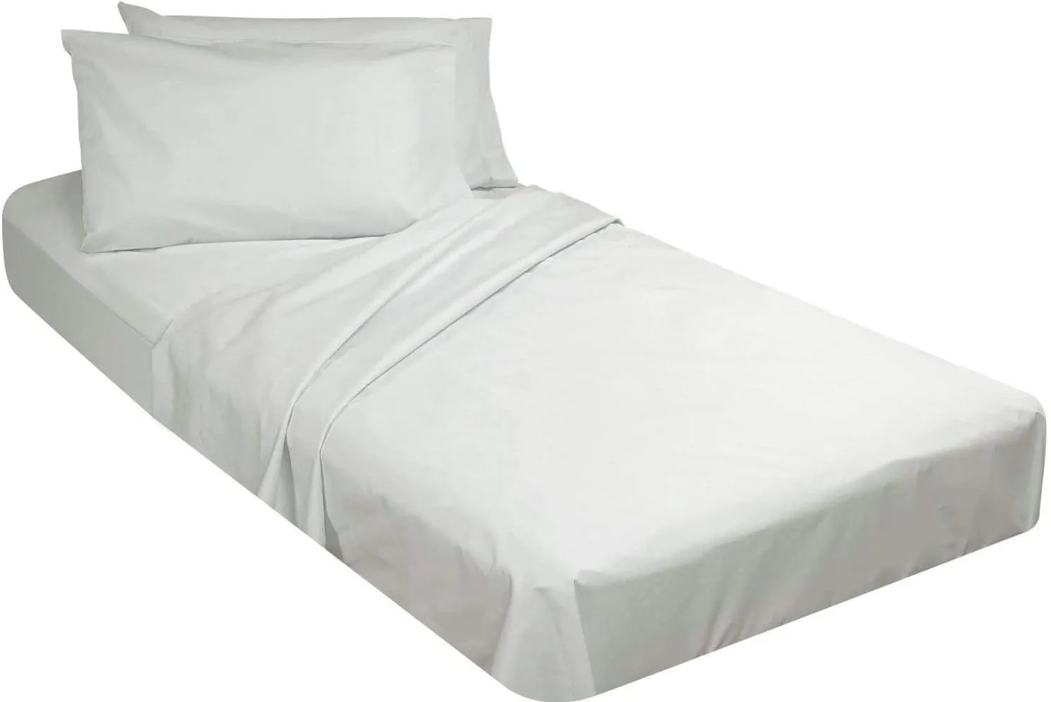 Cottington Lane 4 Piece Cot Sheets Set 30" X 75" with 8 Inch Deep Pocket White Solid, 100% Egyptian Cotton Cot Sheets, Perfect for Narrow Twin, Camp Bunk,Trifold Mattress, Guest Bed Replacement