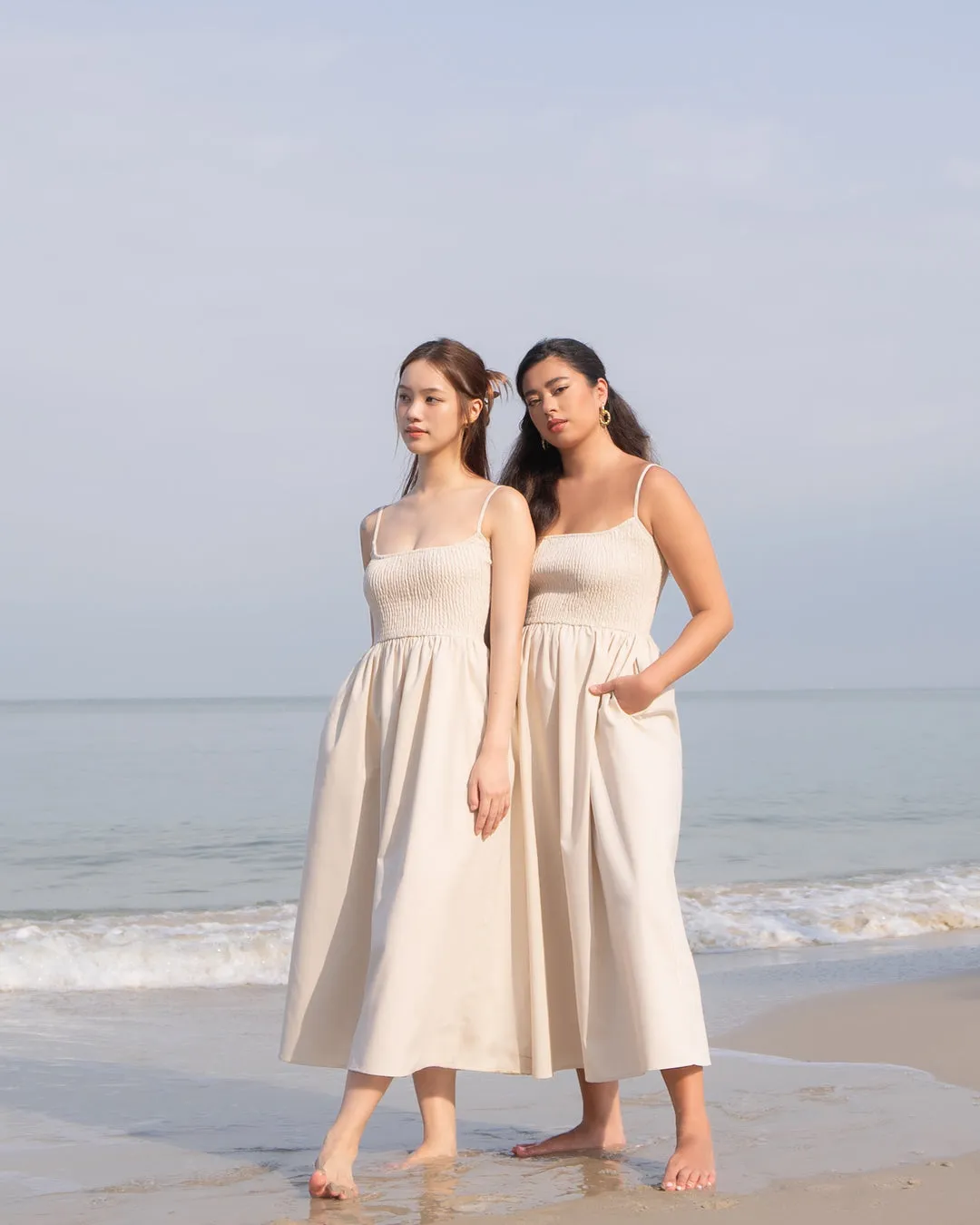 Daisy Dress in Almond Milk