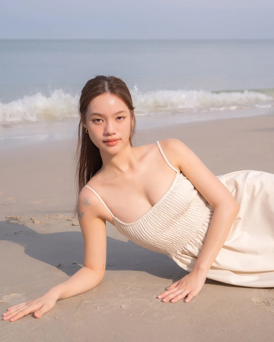 Daisy Dress in Almond Milk