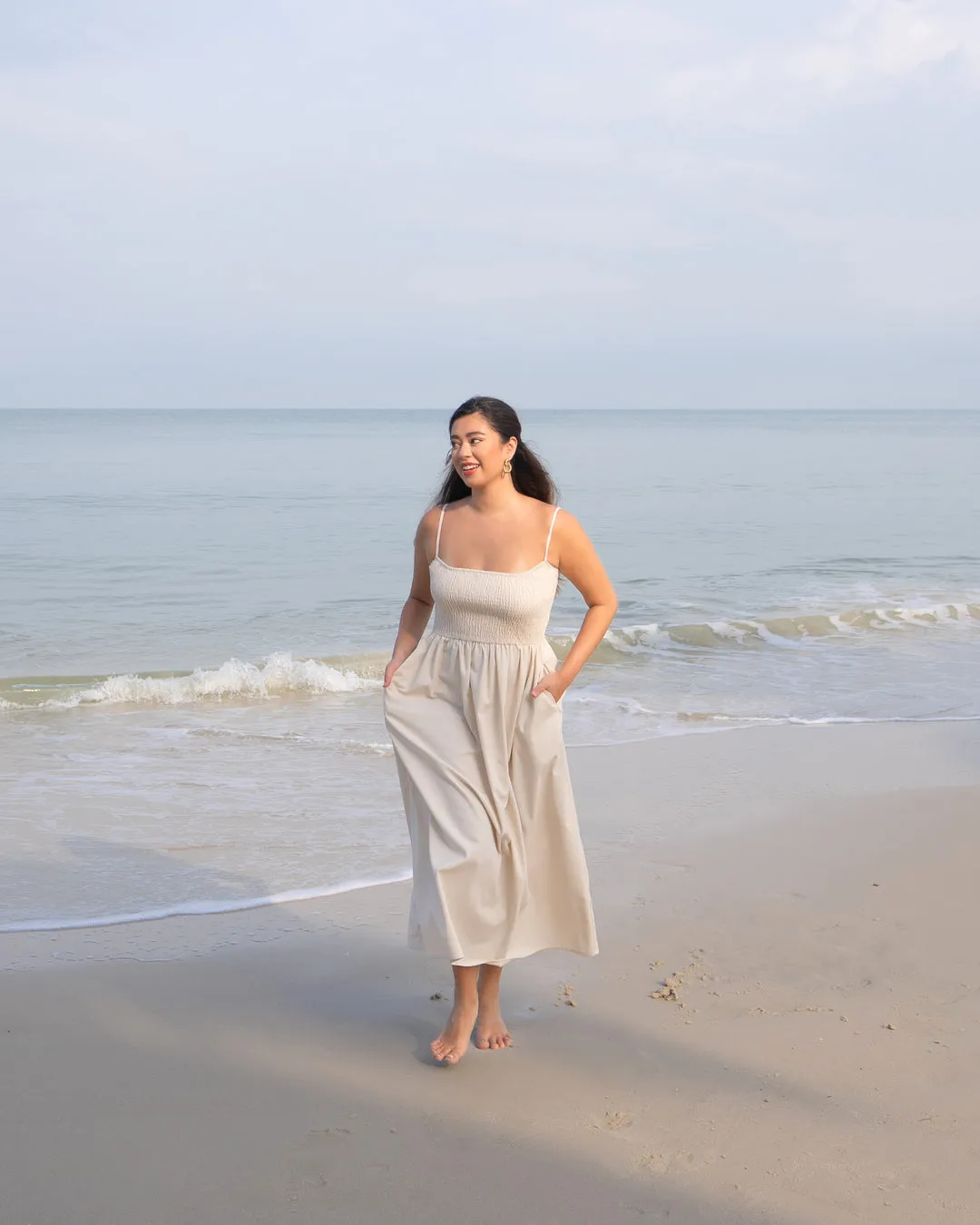 Daisy Dress in Almond Milk