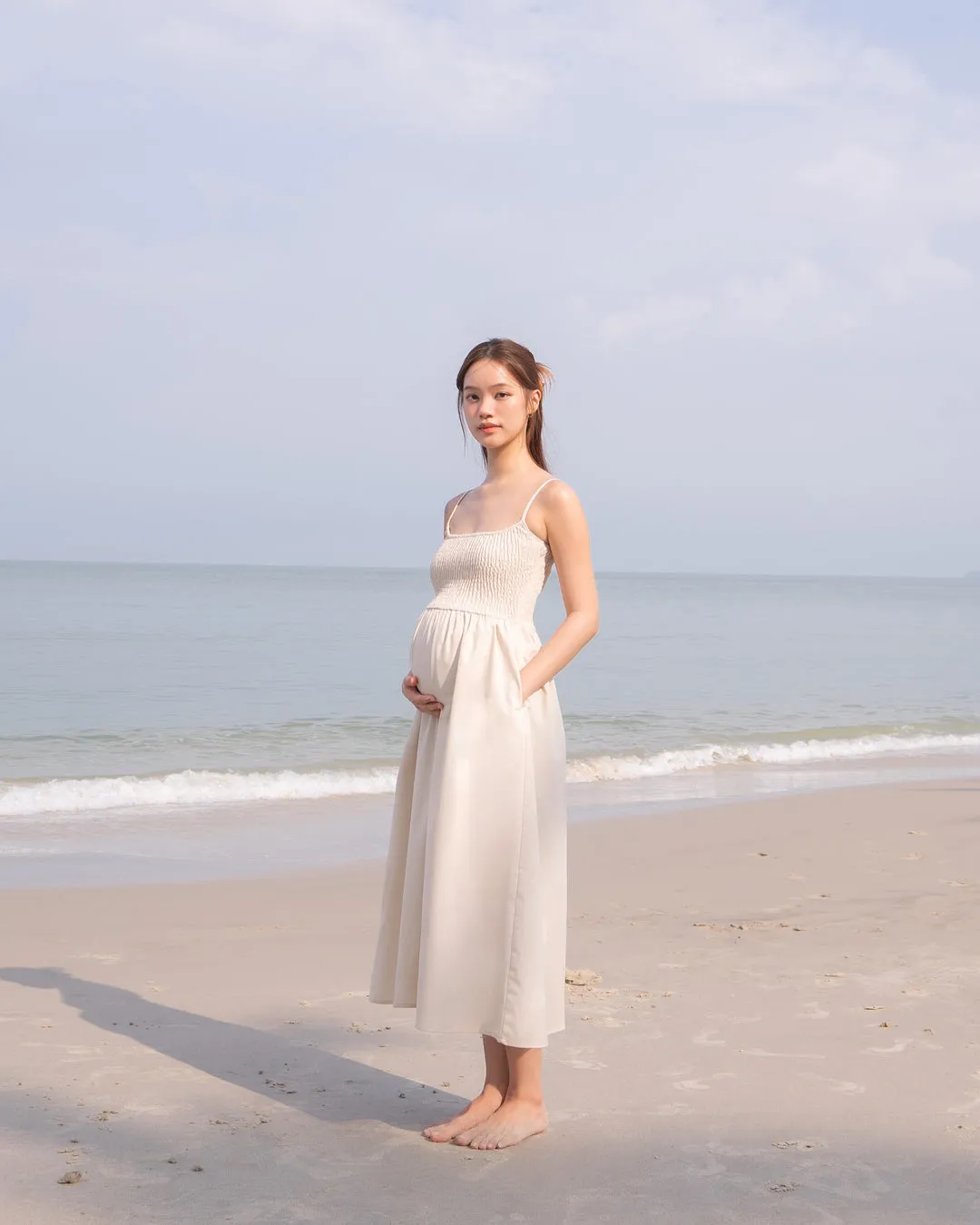 Daisy Dress in Almond Milk