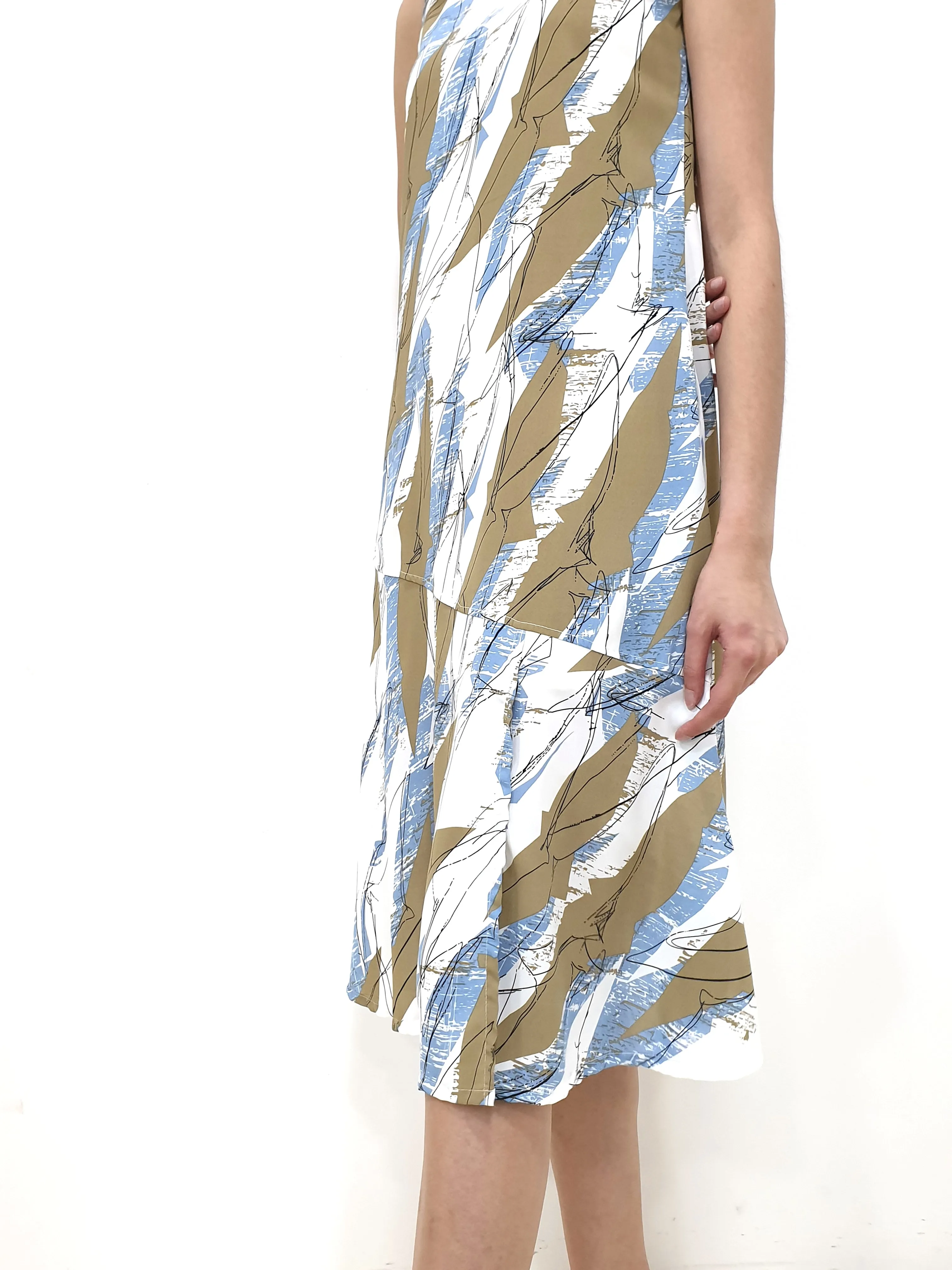 Desert Print Midi Dress (Non-returnable)