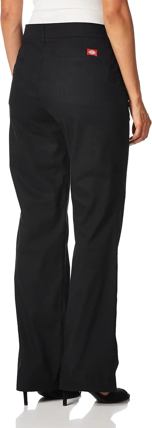 Dickies Women's Relaxed Straight Stretch Twill Pant