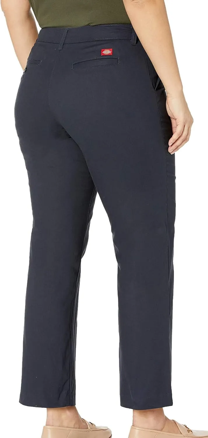 Dickies Women's Relaxed Straight Stretch Twill Pant