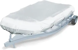 Dinghy Boat Cover 7 Sizes Boat Tarp UV Resistant Small Boat Cover for Inflatable Boat and Dinghy,380 * 200 * 46cm