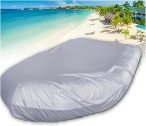 Dinghy Covers 7 Sizes Boat Tarp Waterproof Anti-UV Row Boat Cover for Small Inflatable and Rigid Inflatable Boats,420 * 210 * 46cm