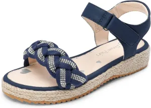 DREAM PAIRS Girls Sandals Espadrille Flatform Platform Wedge Open Toe Summer Shoes for Little Kid/Big Kid