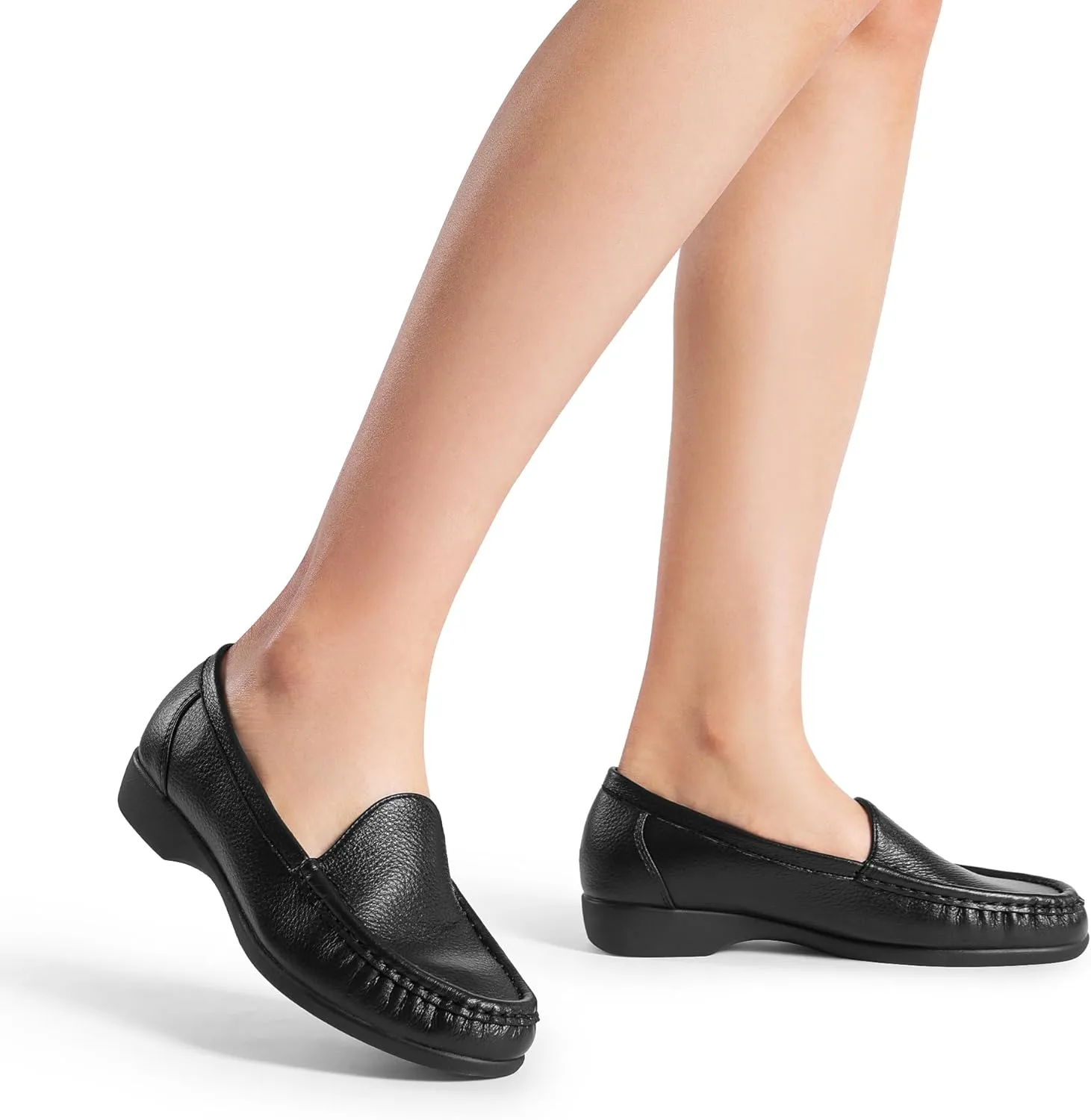 DREAM PAIRS Women's Loafers Slip On Casual Comfortable Lightweight Business Work Office Flat Shoes with Arch Support