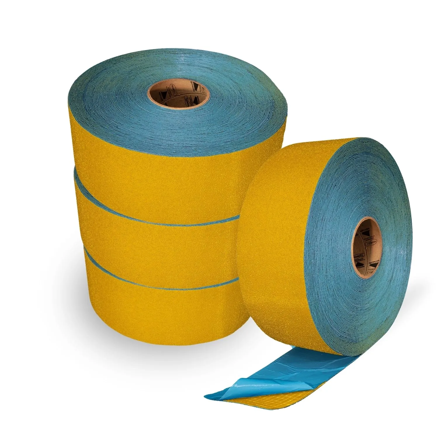DuraMark RPT-750 Pavement Marking Tape - Reflective Slip Resistant Durable Outdoor Heavy Duty Rubber Base Tape, Bast Certified (Yellow, 4 Inch x 108 Feet)