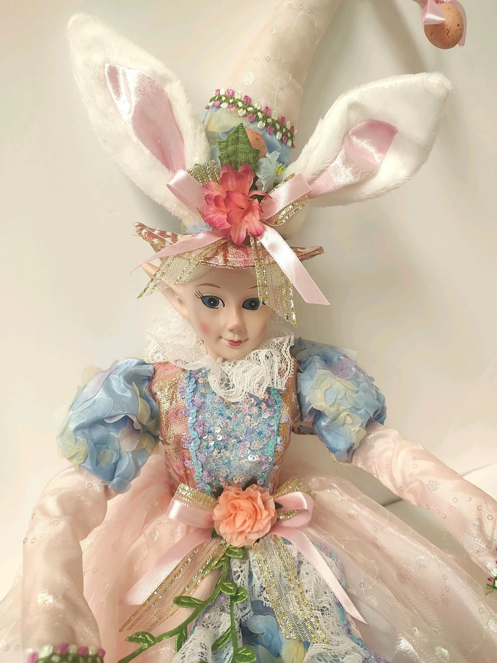Easter Bunny Elf Shelf Sitting Doll