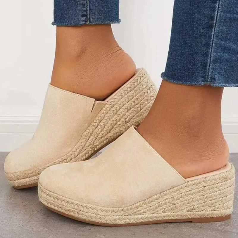 Espadrille Wedge Mules | Slip-On | Casual Chic