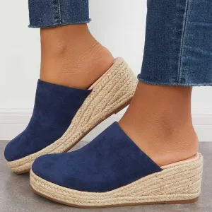 Espadrille Wedge Mules | Slip-On | Casual Chic