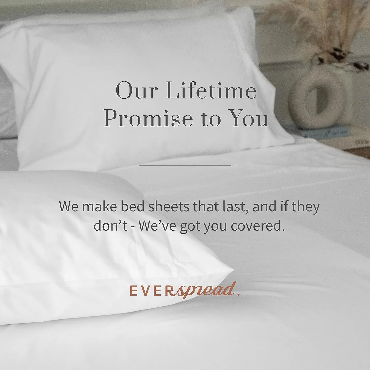 Everspread Bed Sheets (3 Piece Sheet Set), Twin XL Size, White. Ultra-Soft & Breathable. Luxury Bedding. Deep Pockets - Fits Mattresses up to 16 inches. Wrinkle & Fade Resistant