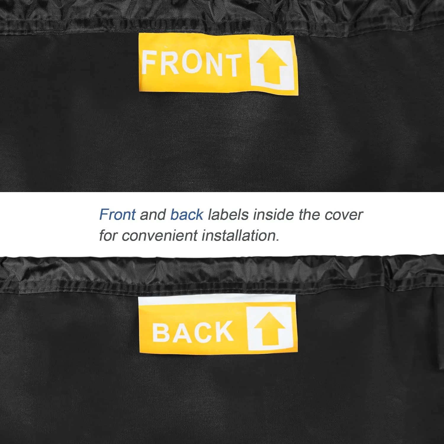 Explore Land Marine Grade 900D Trailerable Jon Boat Cover Fade Resistant and Waterproof Fabric - Fits Jon Boat 12' Long Beam Width up to 58", Black