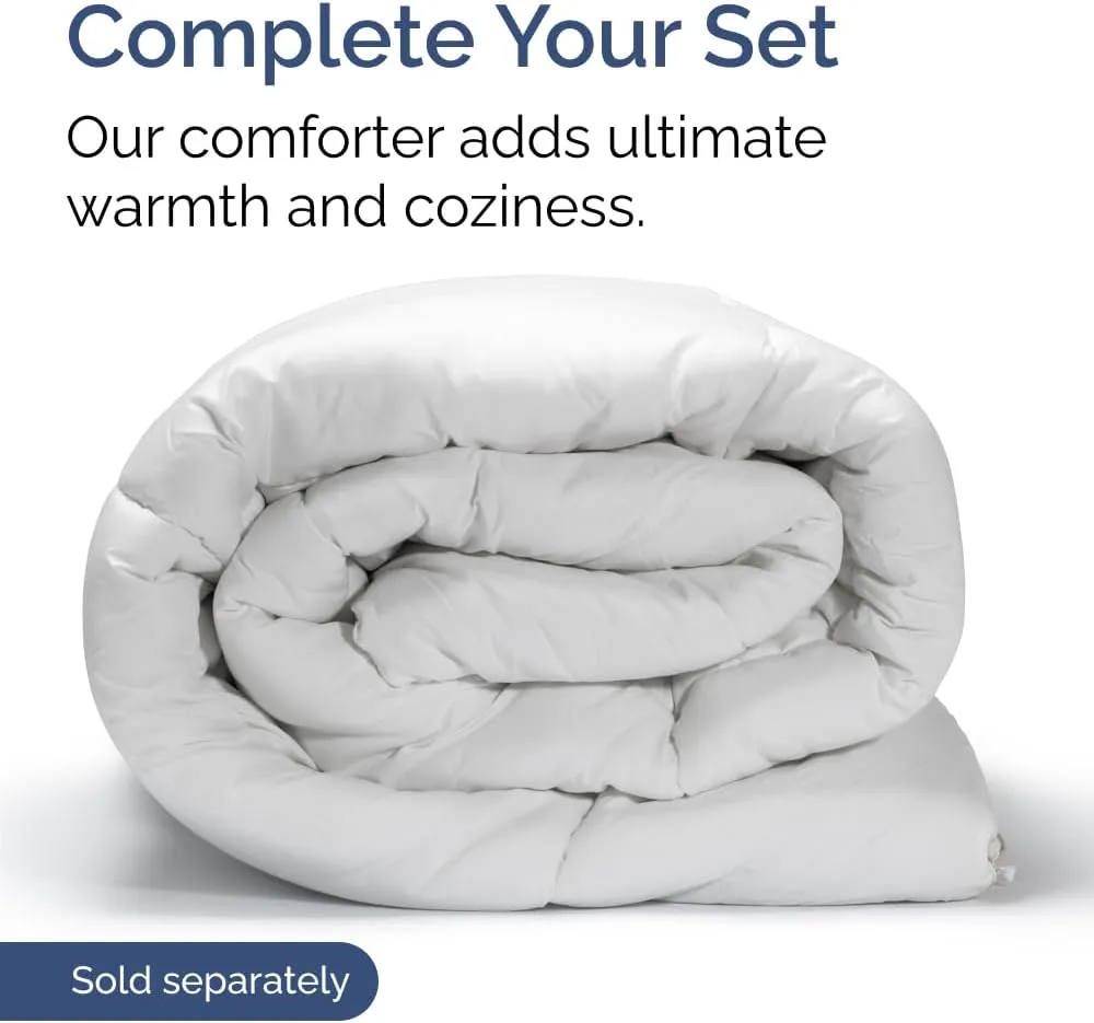 Extra Deep Cal King Sheet Set - 6 Piece Breathable & Cooling Sheets - Hotel Luxury Bedding Set w/18-24 Inch Extra Deep Pockets - Easy Fit - Super Soft, Wrinkle Free & Comfy - Light Grey, Cal King Size