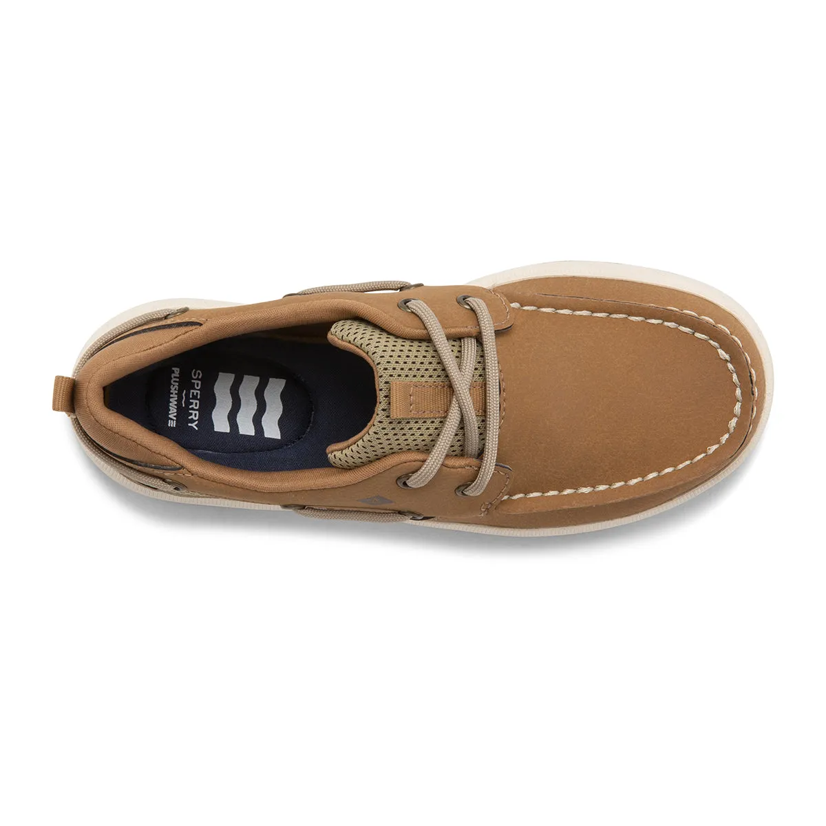 Fairwater Plushwave Boat Shoe - Big Kid Tan