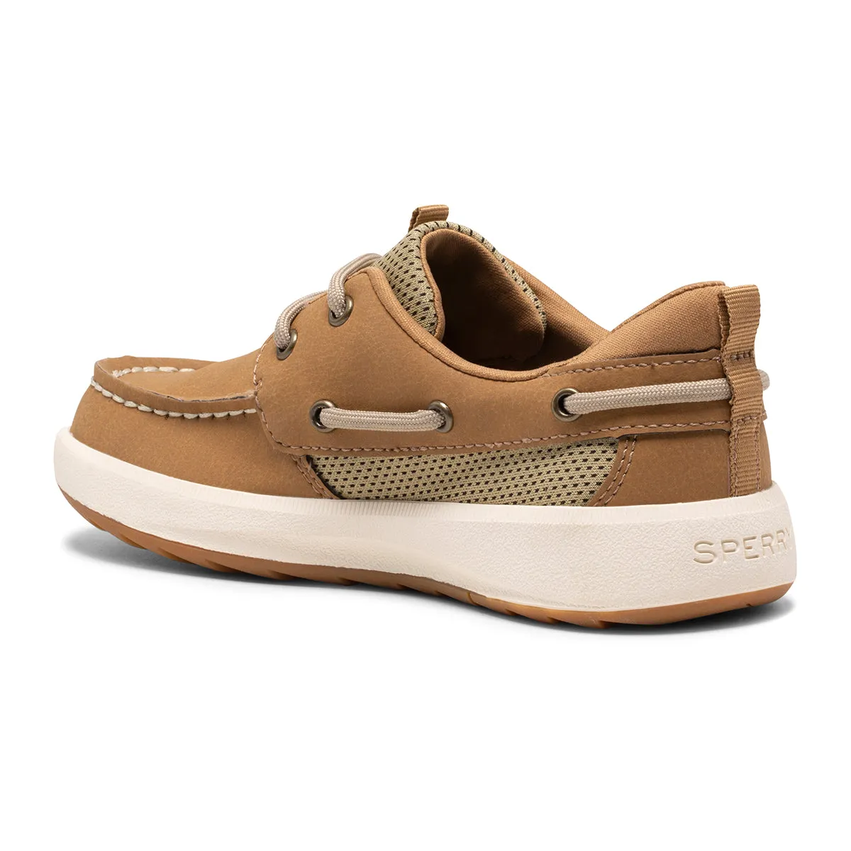 Fairwater Plushwave Boat Shoe - Big Kid Tan