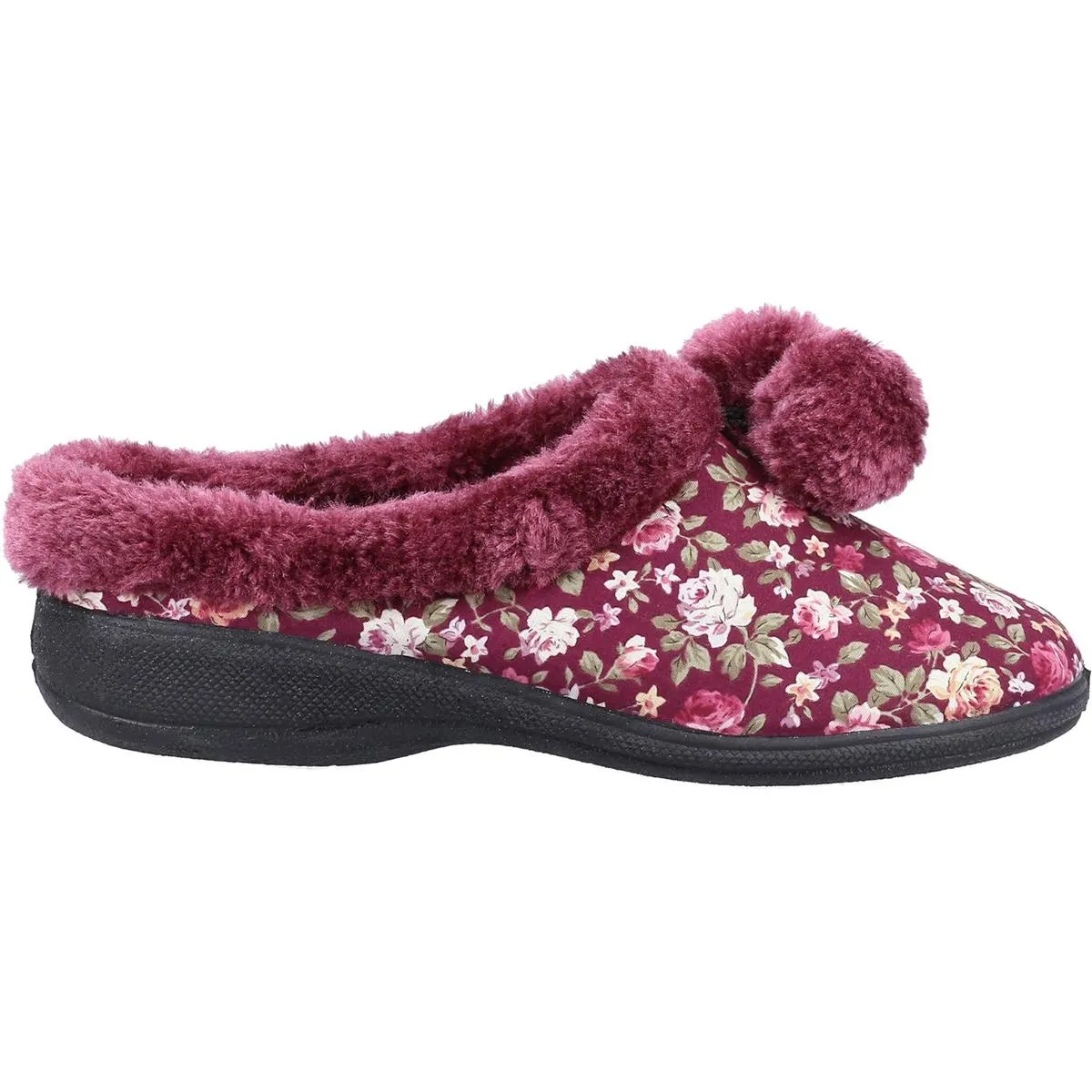 Fleet & Foster Buzzard Mule Slipper Burgundy