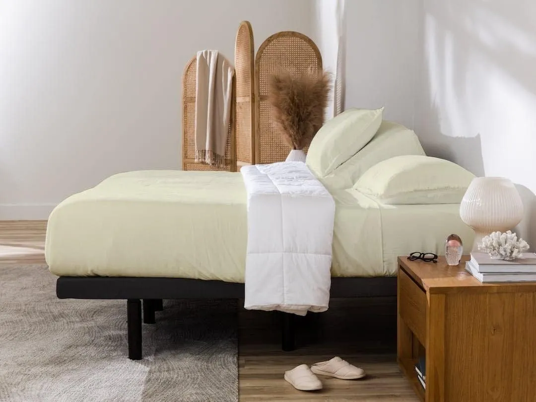Flex Top Sheets King for Sleep Number,Sleep Number Split King Sheets,Flex Head King Sheets Sets for Adjustable Bed,Split King Sheets,Flex Split King Sheets,100% Giza Cotton Sheets (Ivory)