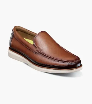 Florsheim Men's Tropics Moc Toe Venetian Slip On Cognac Multi