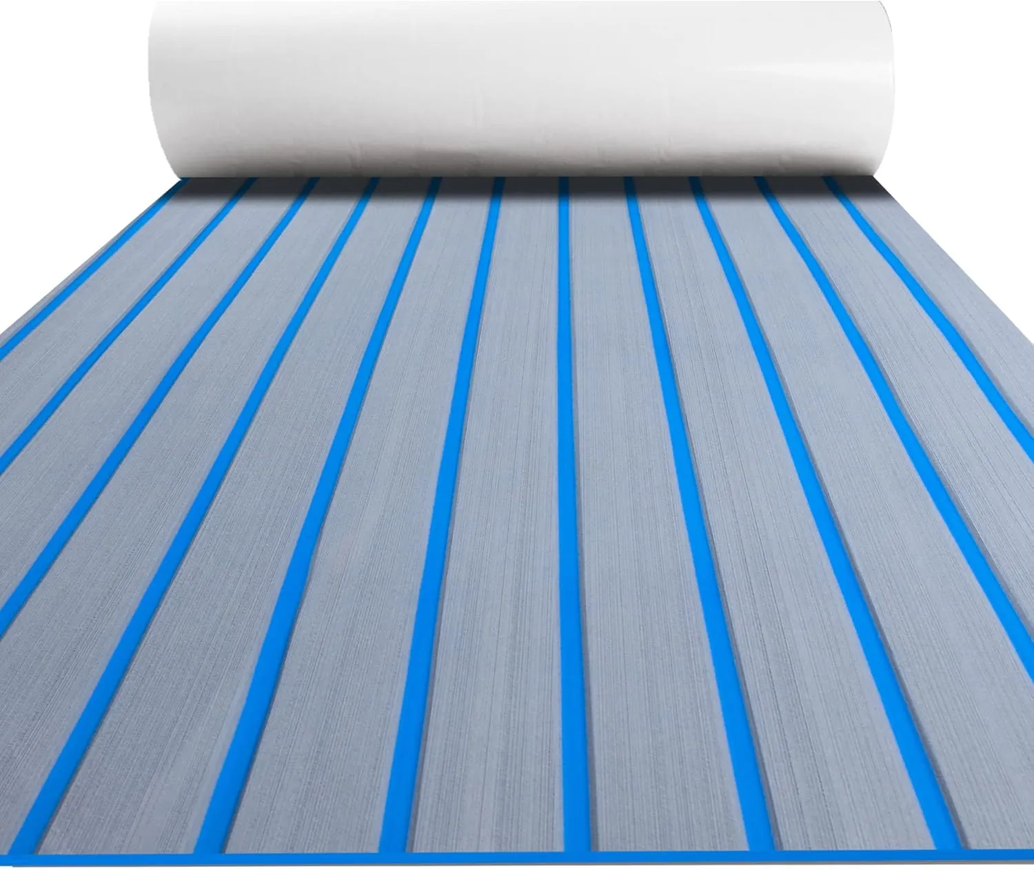 FOCEAN Boat Flooring EVA Foam Boat Decking Faux Teak Marine Flooring Boat Mat Boat Carpet Sheet for Motorboat RV Yacht Kayak Surfboard, 94.5"x 47.2"/35.4"/23.6"/15.7"