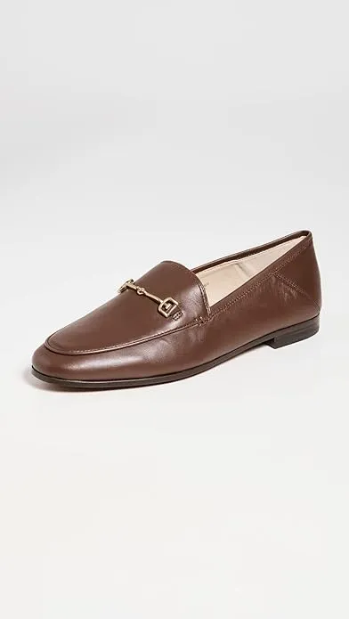 Full range Terrazo Edelman Vamp Service-focused Leather 8.5 Loafers Loraine Brown Classic Chain Sam Detail