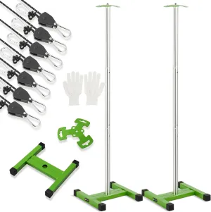 Fully Metal Boat Cover Support Poles Metal Mushroom Cap Aluminum Base Heavy Duty Ratchet Tie-Down Ropes System Jon Pontoon Boat Tarp Poles Accessories 31”, 45", 59”， Three Heights Adjustable