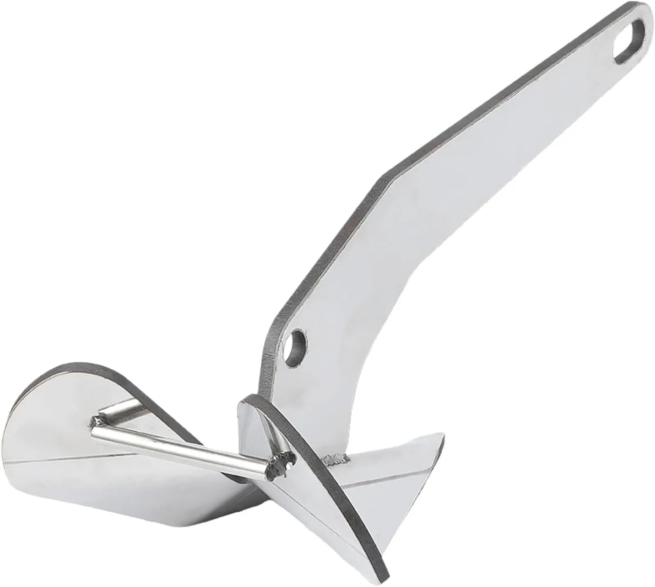 Garvee Upgraded Boat Anchor, 316 Stainless Steel Delta-Style Anchor, Heavy Duty Triangular Anchor 11lbs / 17lbs / 22lbs Wing Style Triangle Anchor