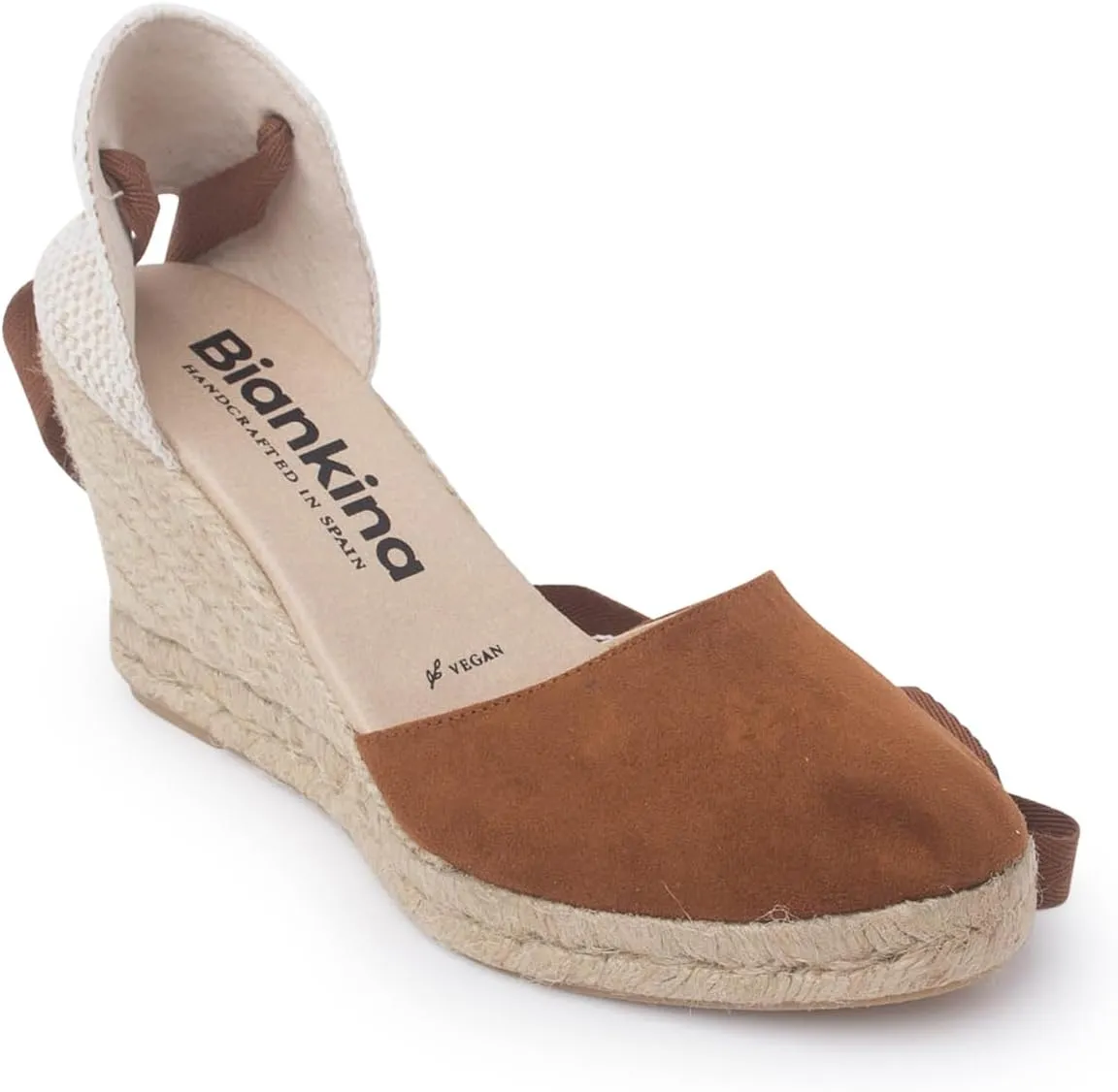 Genoa Espadrille Wedges: Sustainable, Vegan, Cross Strap. Made in Spain