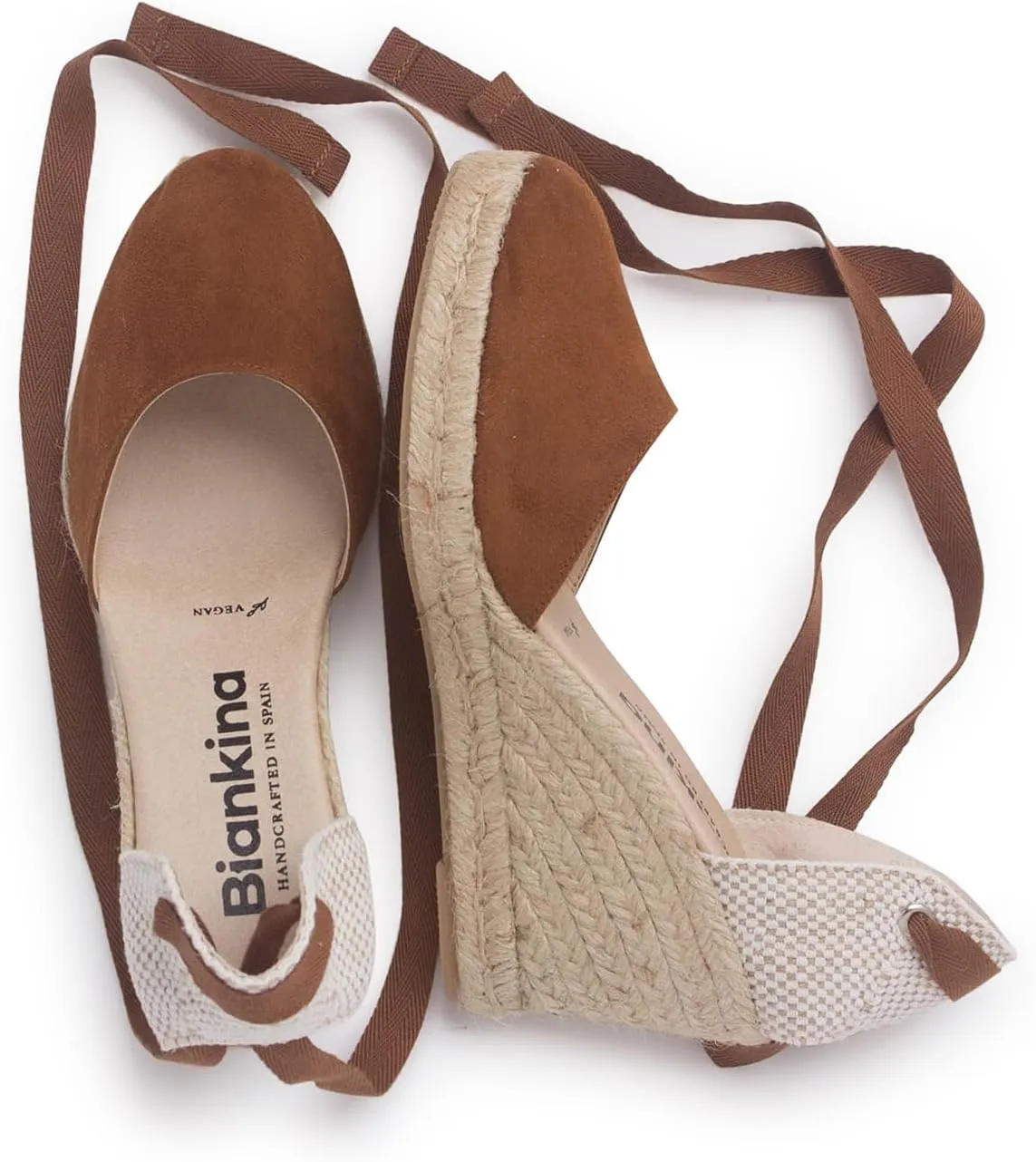 Genoa Espadrille Wedges: Sustainable, Vegan, Cross Strap. Made in Spain