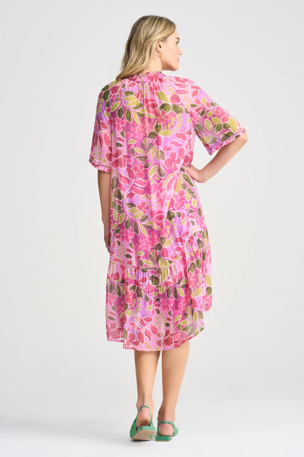 Georgette Ruffle Dress - Joie Du Printemps