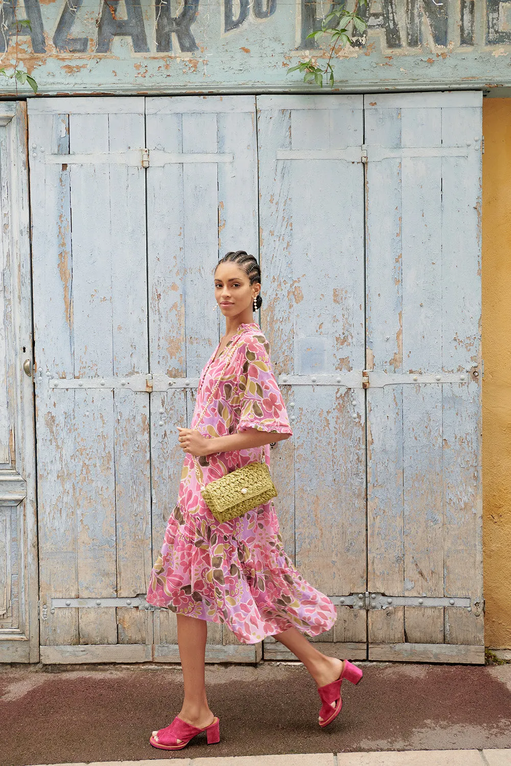 Georgette Ruffle Dress - Joie Du Printemps