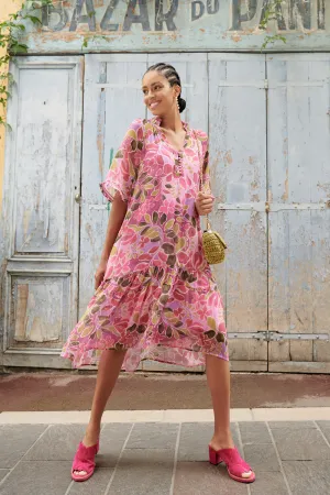 Georgette Ruffle Dress - Joie Du Printemps