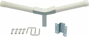 GiftNice Boat Trailer V-Guide Kit for 3" x 3" Front Crossmember - Hot Dipped Galvanized Steel Bow Support with PVC Sleeves & Mounting Hardware - 42" Wide Centering Guide for Easy Boat Loading