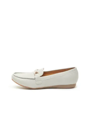 GOSSIP WOMENS GREY MOCCASINS