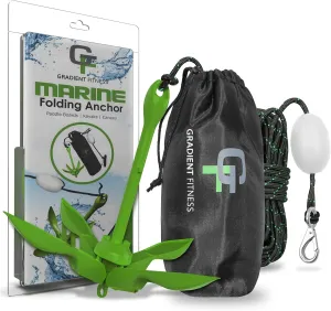 Gradient Fitness Kayak Anchor Kit | Paddle Board Accessories, Small Boat, Jet Skit and Canoe Anchors, Jetski Accessory, PWC Anchor